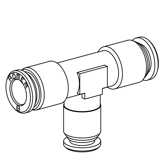 T-connector 954M-10-8 AVS Romer / Roemer 347414