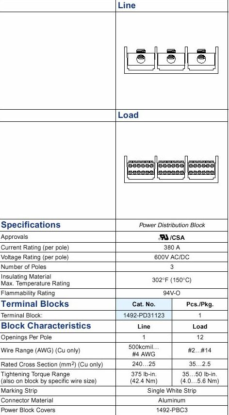   Allen-Bradley 1492-PD31123