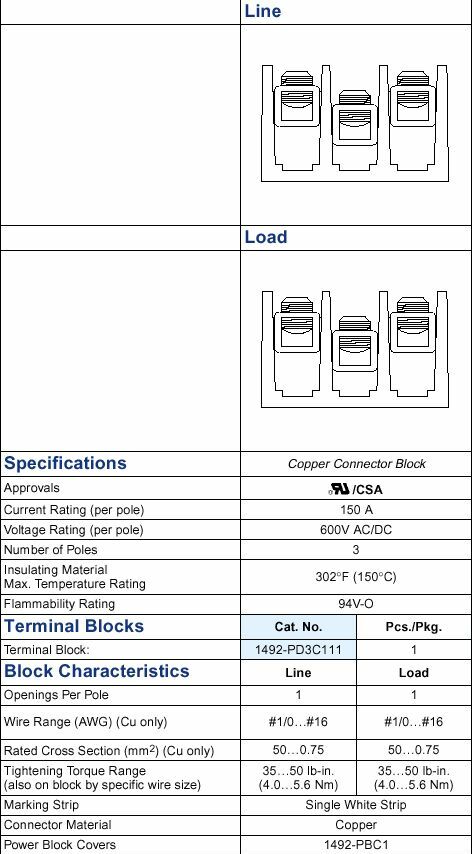   Allen-Bradley 1492-PD3C111