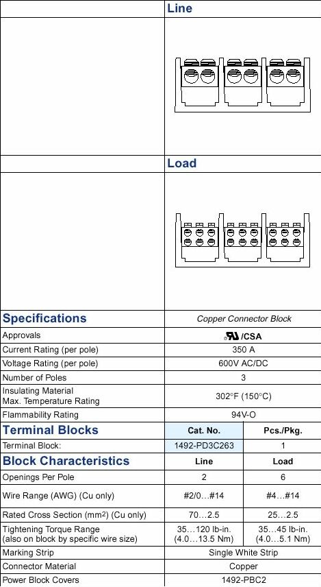   Allen-Bradley 1492-PD3C263