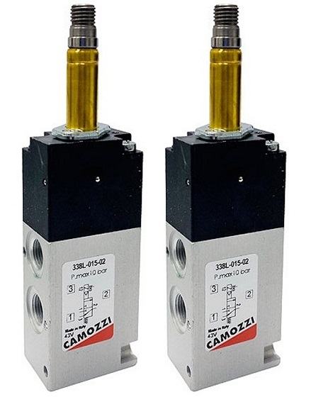 Shut-off valves  Camozzi 338L-015-02