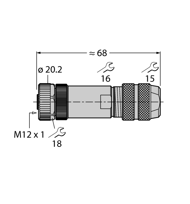  FW-M12KU5W-G-ZF-ME-SH-9 Turck 6604210