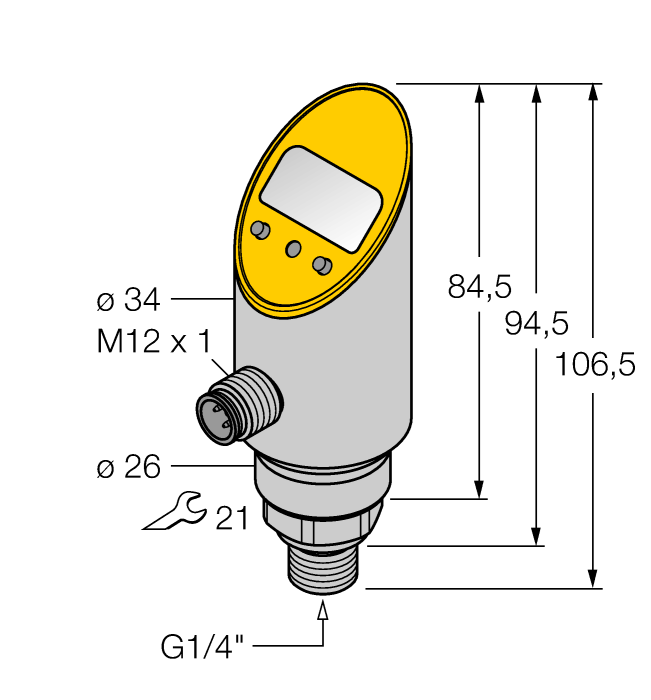  PS001V-304-LUUPN8X-H1141 Turck 6833464