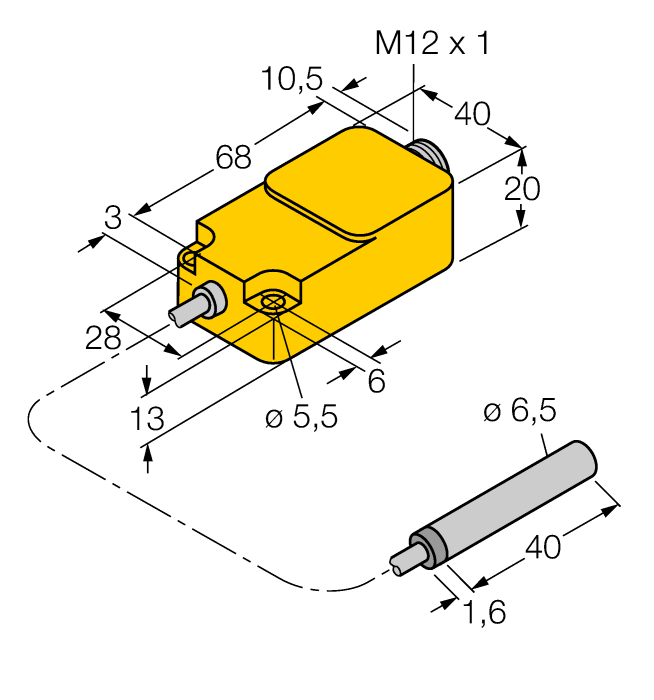  Bi1,5-EH6,5-0,2-Q20-2LU-H1141/S950 Turck 1533010