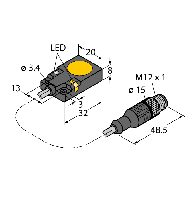  BI5U-Q08-AP6X2-0.5XOR-RS4 Turck 1608925