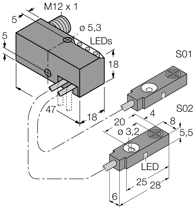  BI2-Q5,5-0,27-BS-2AP6X3-H1141/S34 Turck 1613006