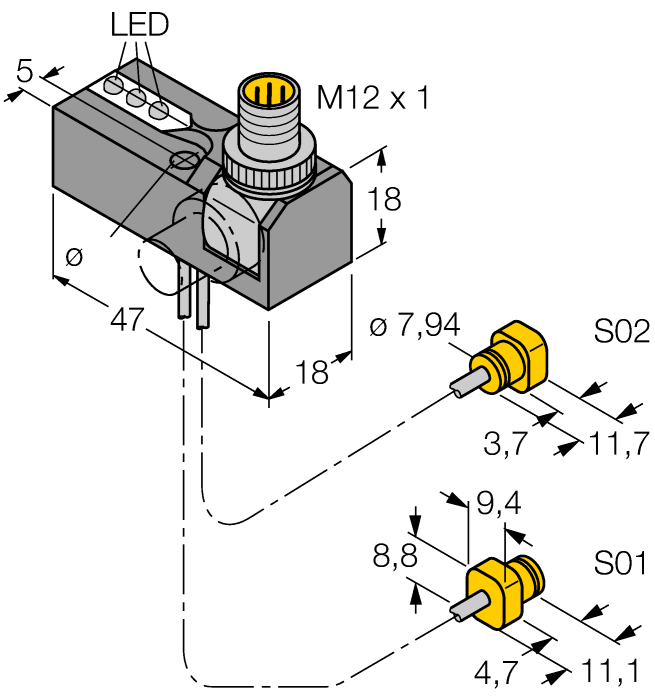  NI2-K08Q-0.095/0.11-BDS-2AP6X3-H1141/S34 Turck 1650124