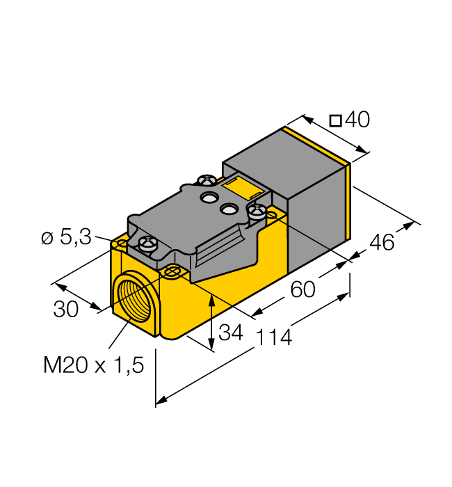 Inductive Sensor NI20NF-CP40-VP4X2 Turck 15684