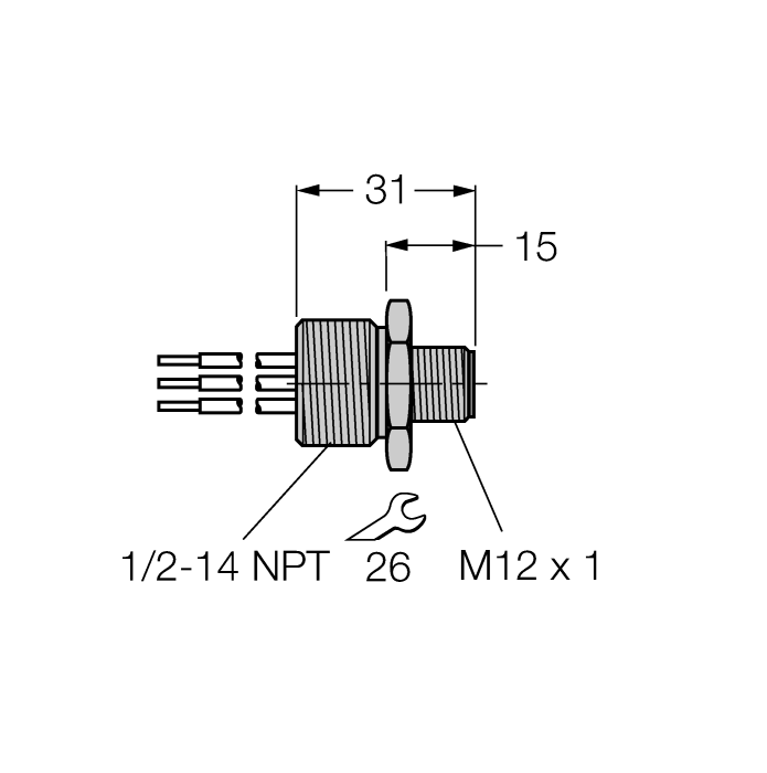  FSV48-0,3M/14,5/C1117 Turck 6611024