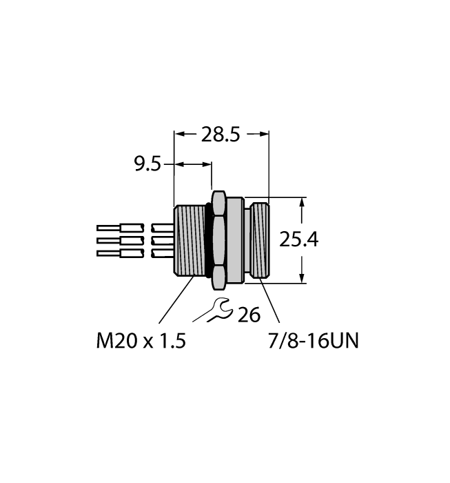  RSFV48-0,3M/M20/C1117 Turck 6603617