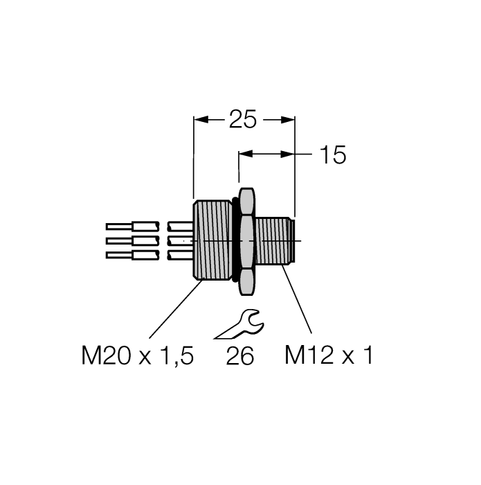  FSV48-0,3M/M20/C1117 Turck 6611026