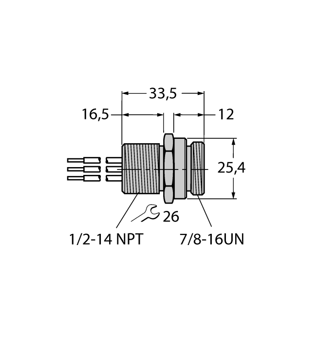  RSFV49-0,3M/14,5/C1117 Turck 6603396