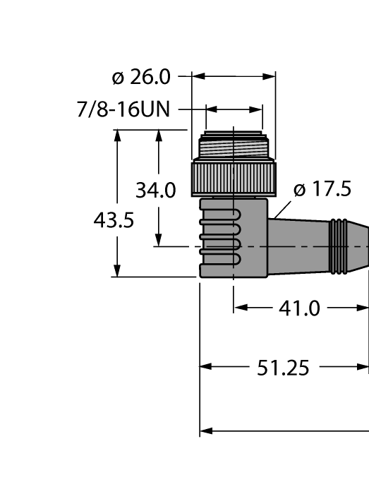  WSV-WKV-FBY48BU-1M/5D Turck 8900267