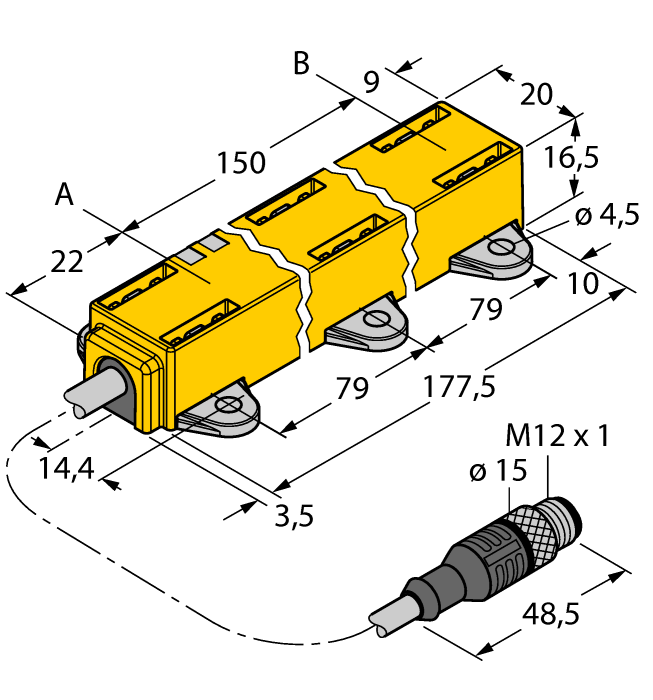  LI150P1-Q17LM1-LIU5X2-0.3-RS5 Turck 1590727