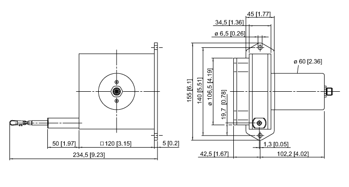  DW6000-155-7E-H1441 Turck 1544549