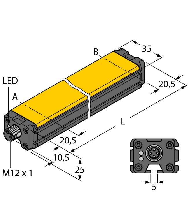  WIM125-Q25L-LIU5X2-H1141 Turck 1536631