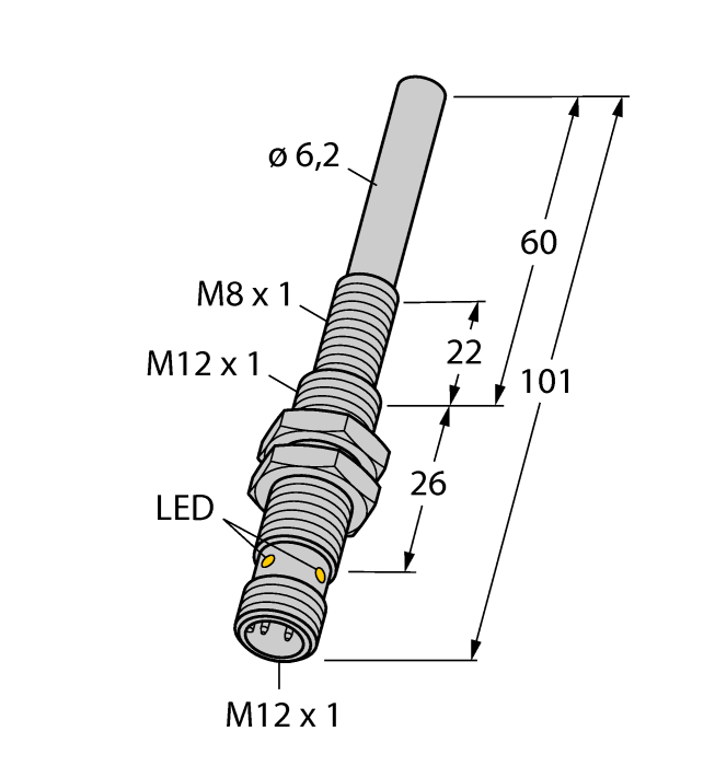  NIMFE-M12/6,2L101-UP6X-H1141 Turck 1600609