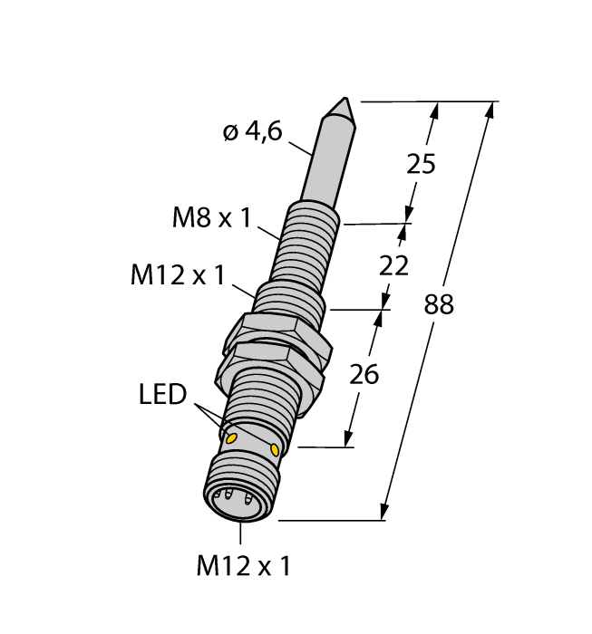  NIMFE-M12/4,6L88-UP6X-H1141 Turck 1600608