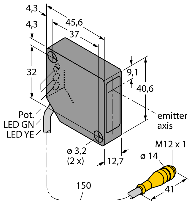  PD45VP6C100Q Turck 3046289