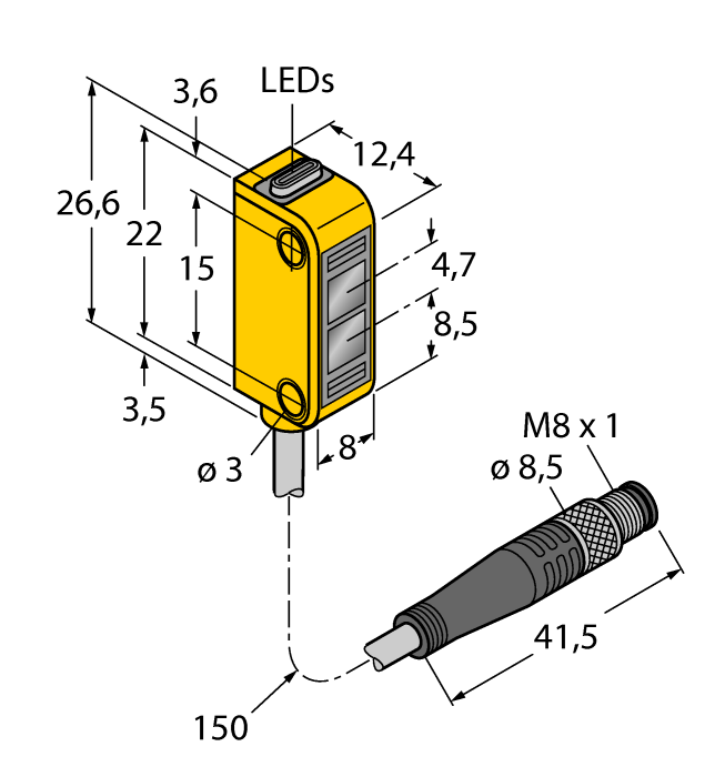  Q12RB6FF15Q Turck 3072108