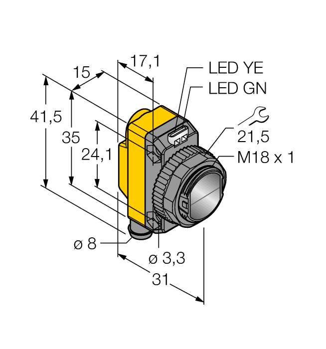  QS18VP6FF100Q7 Turck 3071883