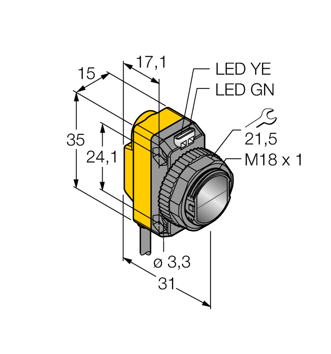  QS18VP6FF100 Turck 3071641