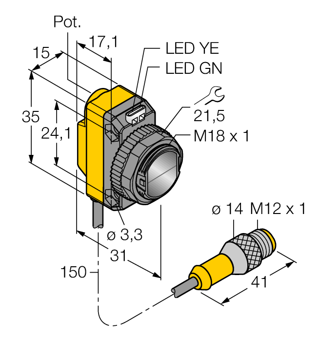  QS18VP6LDQ5 Turck 3073043