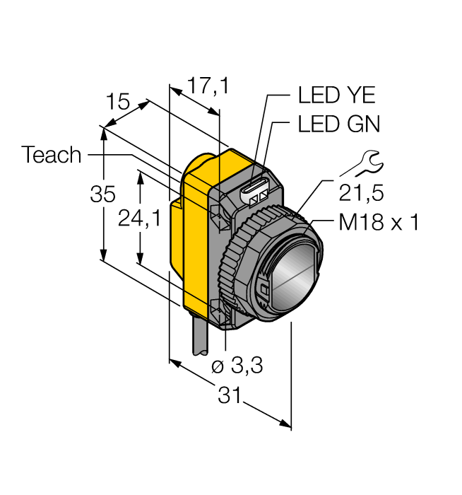  QS18EP6CV15 Turck 3068851