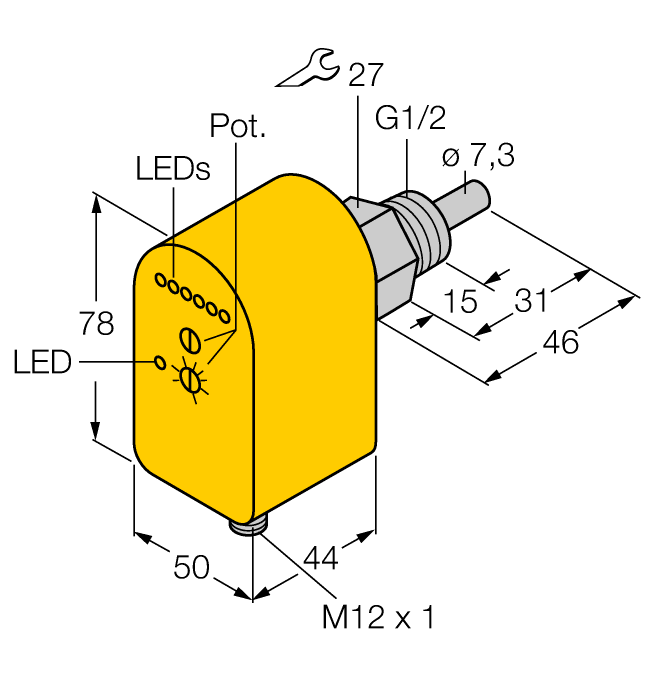  FTCS-G1/2A4P-2AP8X-H1140 Turck 6870035