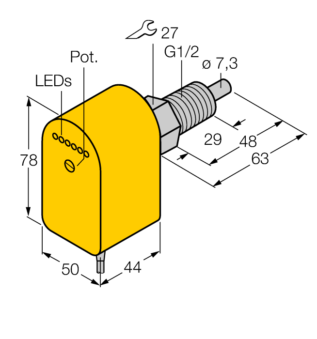  FCS-GL1/2A4P-VRX/24VDC 5M Turck 6870203