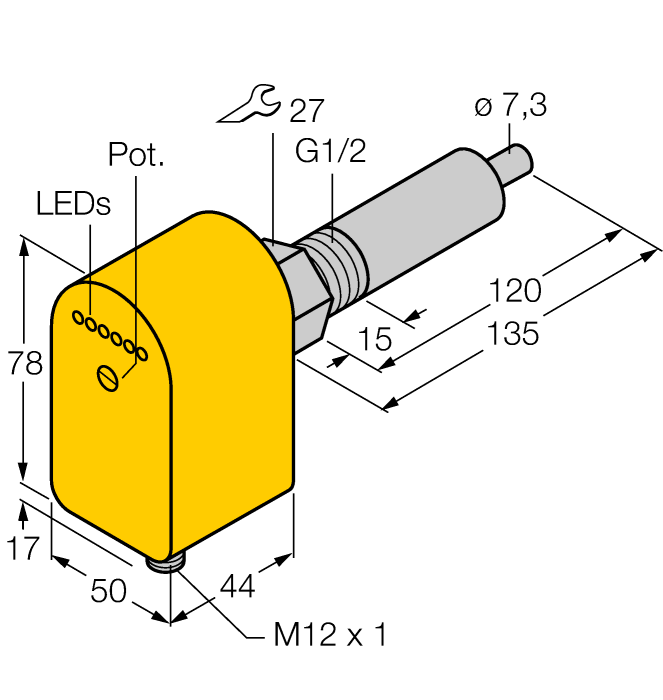  FCS-G1/2A4P-LIX-H1141/L120 Turck 6870059