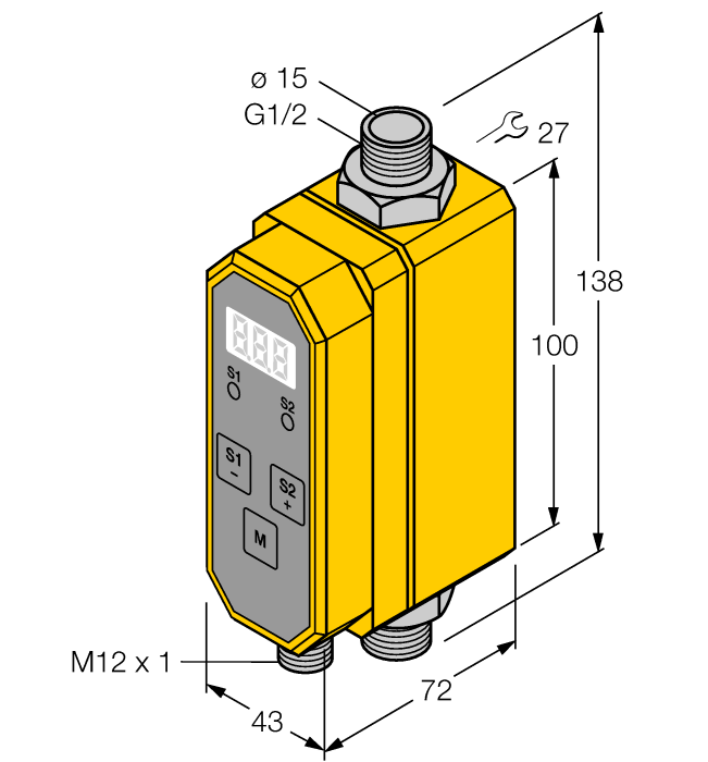  FTCI-G1/2D15A4P-2UP8X-H1141/D228 Turck 6870137