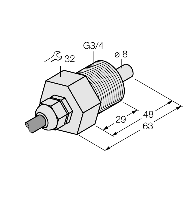  FCS-GL3/4T-NA Turck 6870424