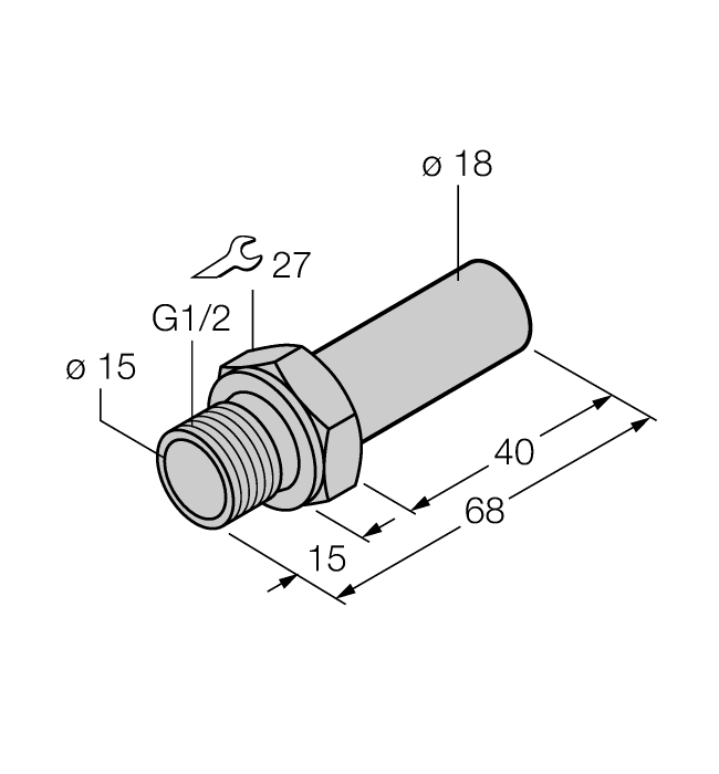  FTCI-G1/2A4-D18/L068 Turck 6870150