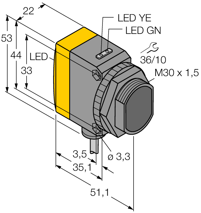  QS30RRXSH2O Turck 3083304