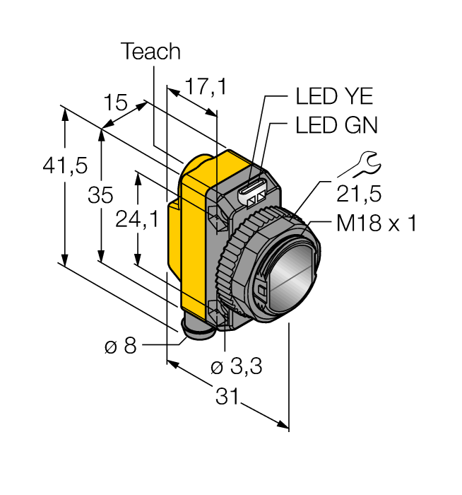  QS18EP6CV15Q7 Turck 3072005