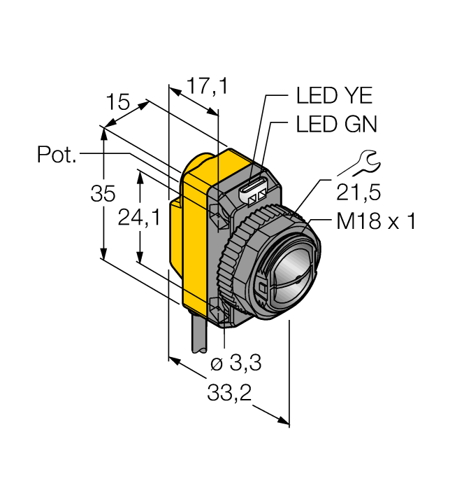  QS18VP6CV15 Turck 3061642