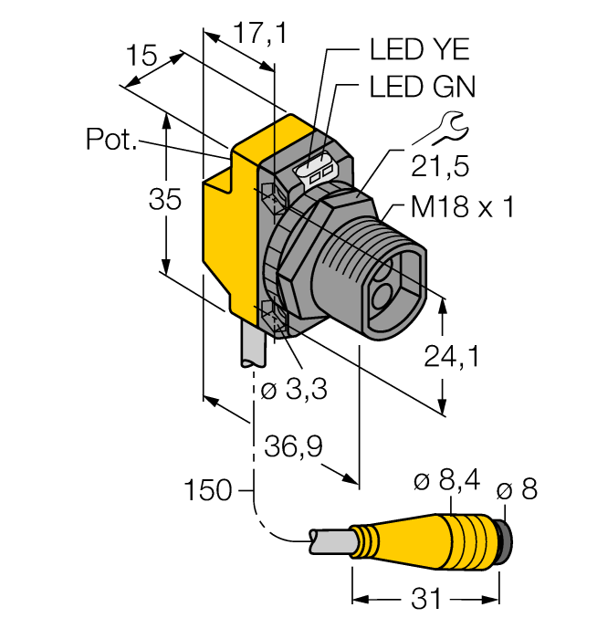  QS18VP6FQ Turck 3002797