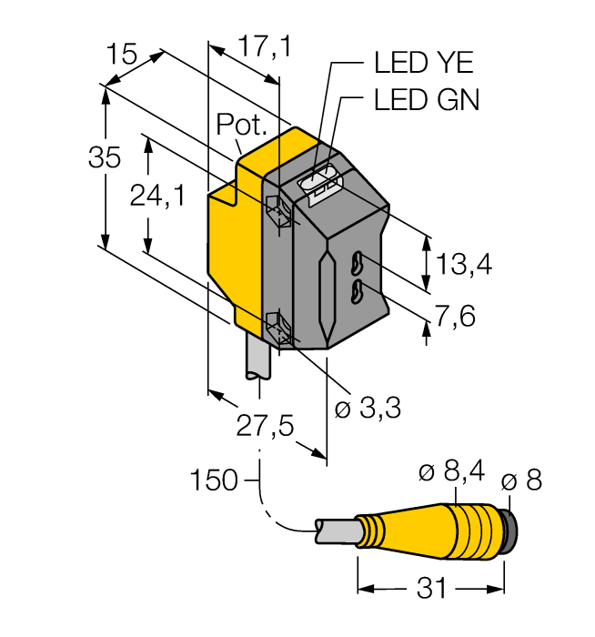  QS18VP6FPQ Turck 3066225