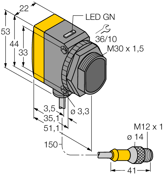  QS30EXH2OQ5 Turck 3079166