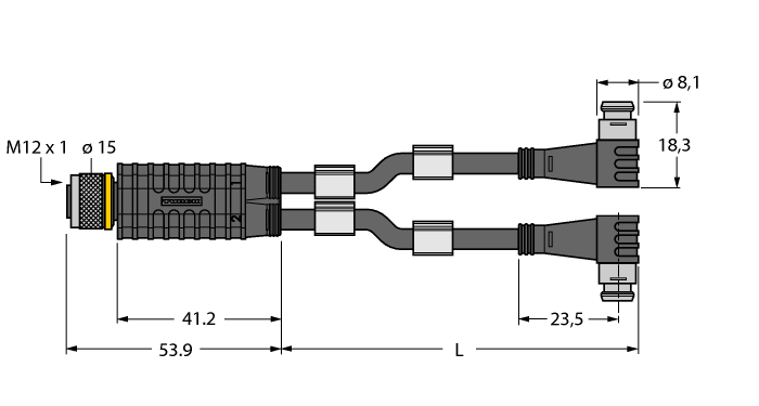  VBRK4.4-2PSW3S-5/5/TEL Turck 6630442