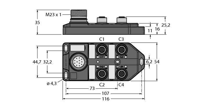  TB-4M12-4-CS12T Turck 6611900