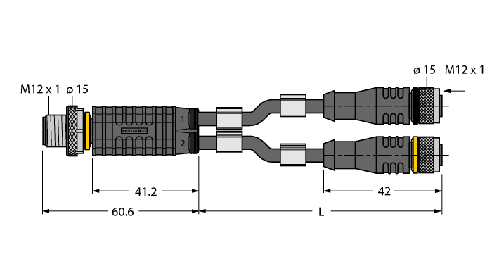  VBRS4.4-2RKC4T-1.5/1.5/TEL Turck 6629188