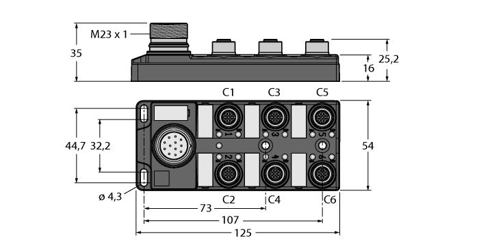  TB-6M12-4P2-CS12T Turck 6611922