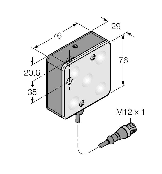  LEDWA70XD5-XQ Turck 3016016