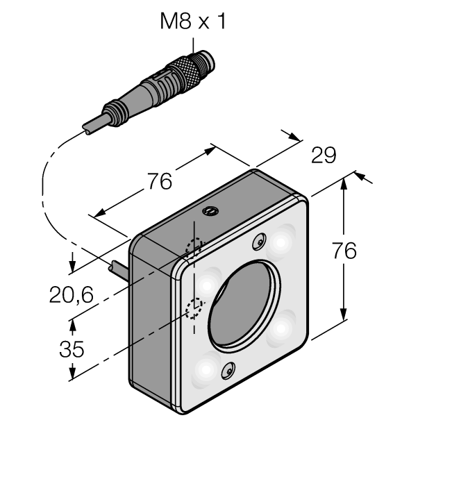  LEDWR70XD5-PM Turck 3017386