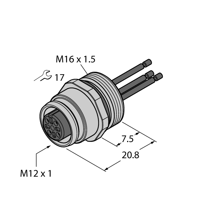  EC-FK4-0.5/16 Turck 6934596