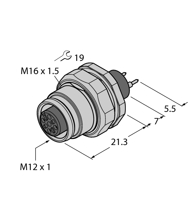  EC-FKFDE12-P/16 Turck 6934079