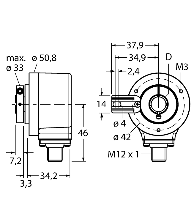  RI-12H10T-2B2500-H1181 Turck 1545218