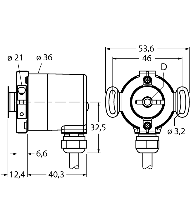  RS-07H6E-8B12B-C 1M Turck 1544055